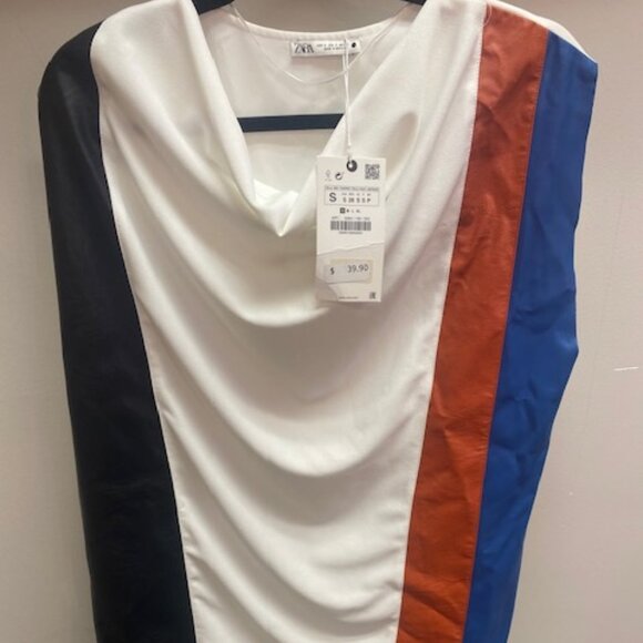 Zara: Color Block Shift Dress - Picture 1 of 3